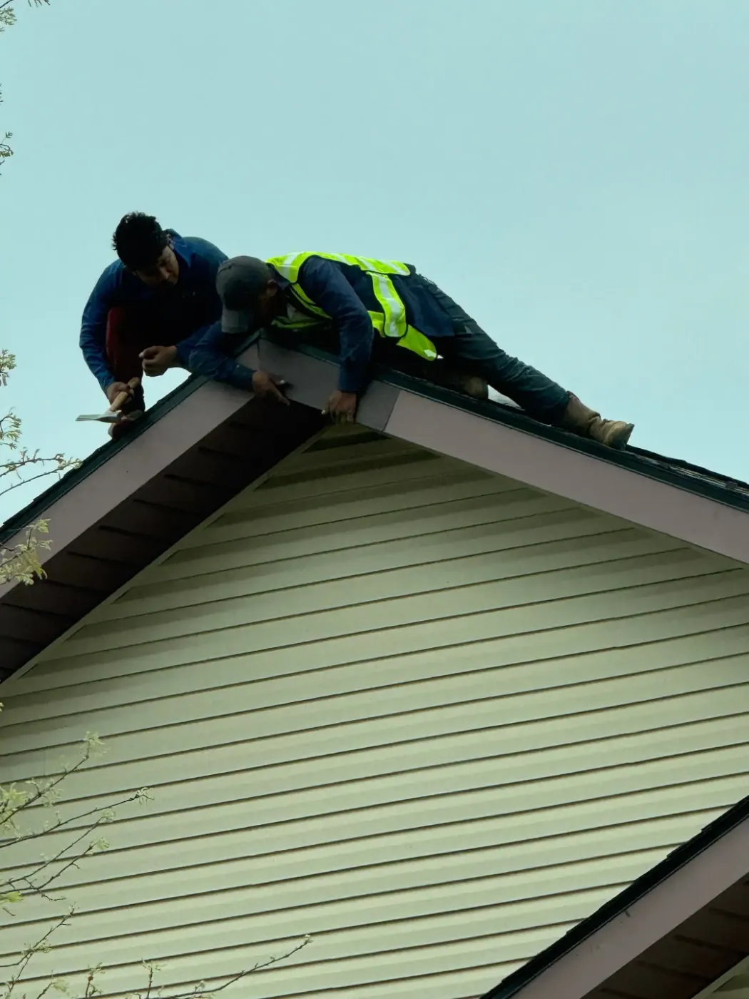 Commercial roof inspection documented in Rushville